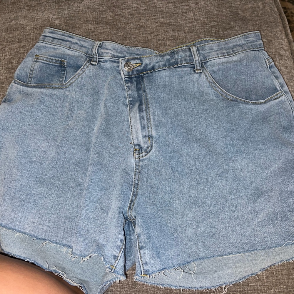 high waist boyfriend shorts